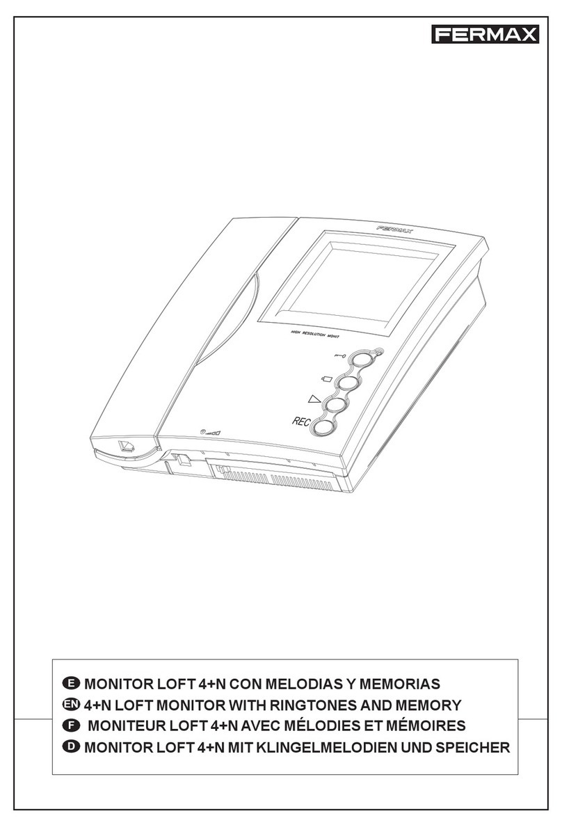 Fermax COLOUR 4+N LOFT MEMORY MONITOR User manual
