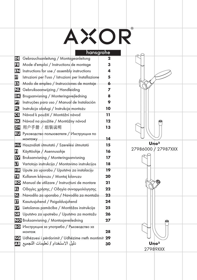 Hans Grohe AXOR Uno2 Instructions for use/assembly instructions Hans Grohe AXOR Uno2 Instructions for use/assembly instructions