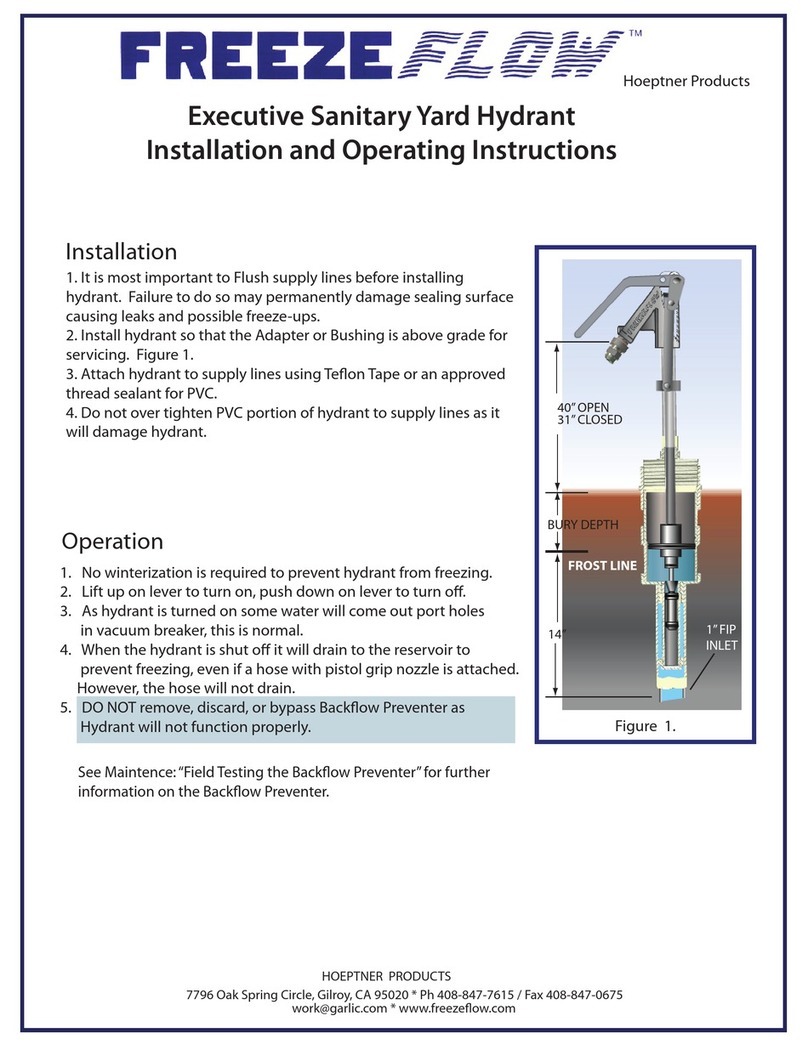 Hoeptner Freeze Flow Installation and operating instructions Hoeptner Freeze Flow Installation and operating instructions