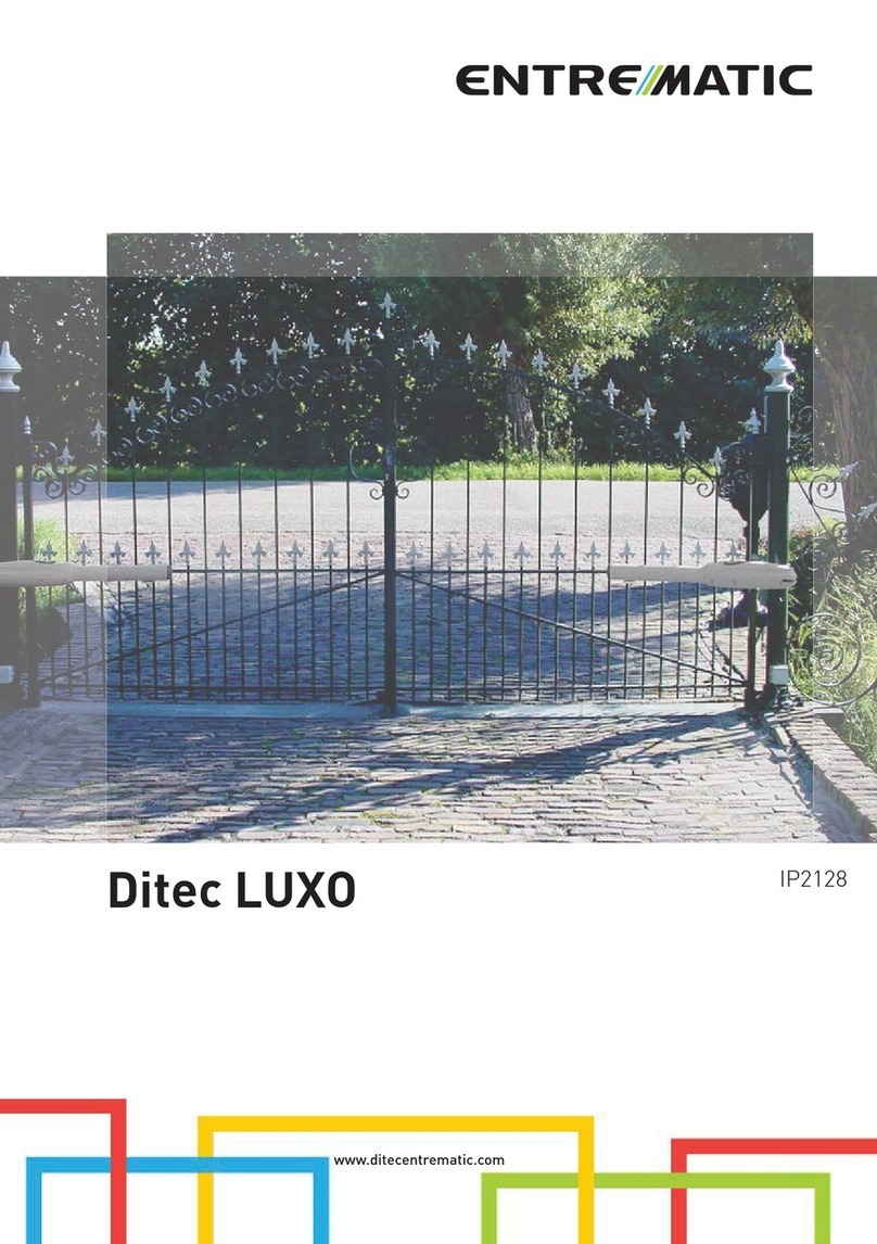 Entrematic Ditec LUXO Series Technical manual