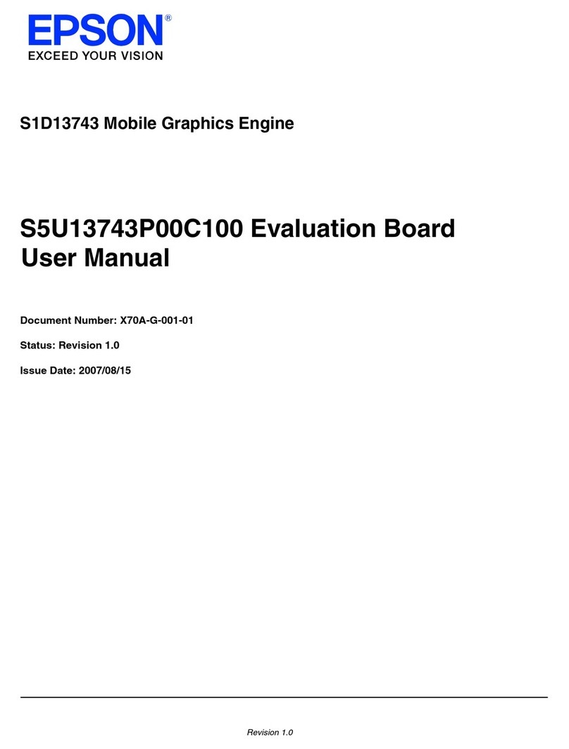 Epson S1D13743 User manual