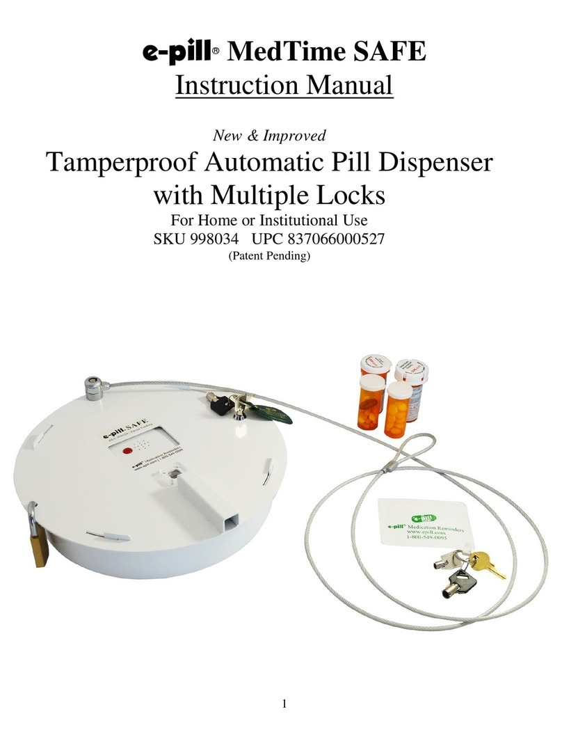 E-Pill MedTime SAFE instruction manual