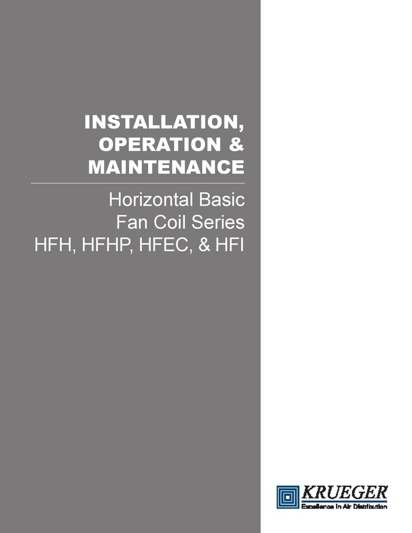 KRUEGER HFH Series Installation, operation & maintenance instructions
