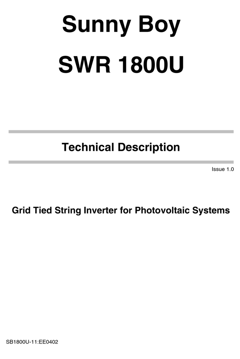 SMA Sunny Boy SWR 1800U Parts list manual