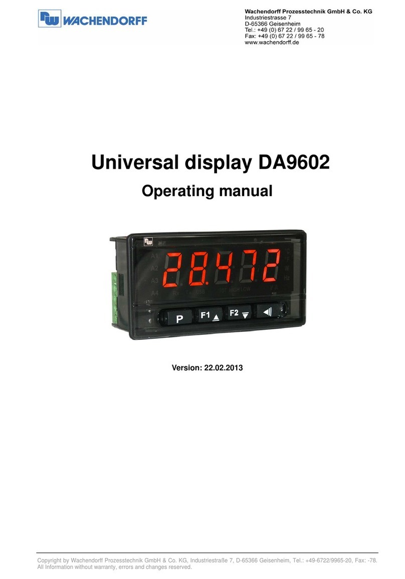 Wachendorff DA9602 User manual