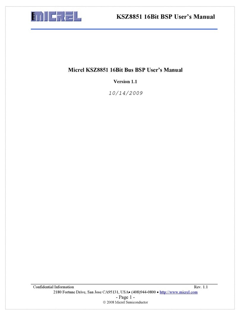 Micrel KSZ8851 16Bit Bus BSP user manual
