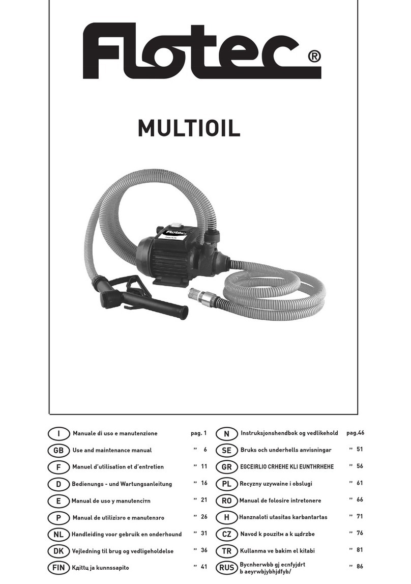 Flotec MULTIOIL Use and maintenance manual