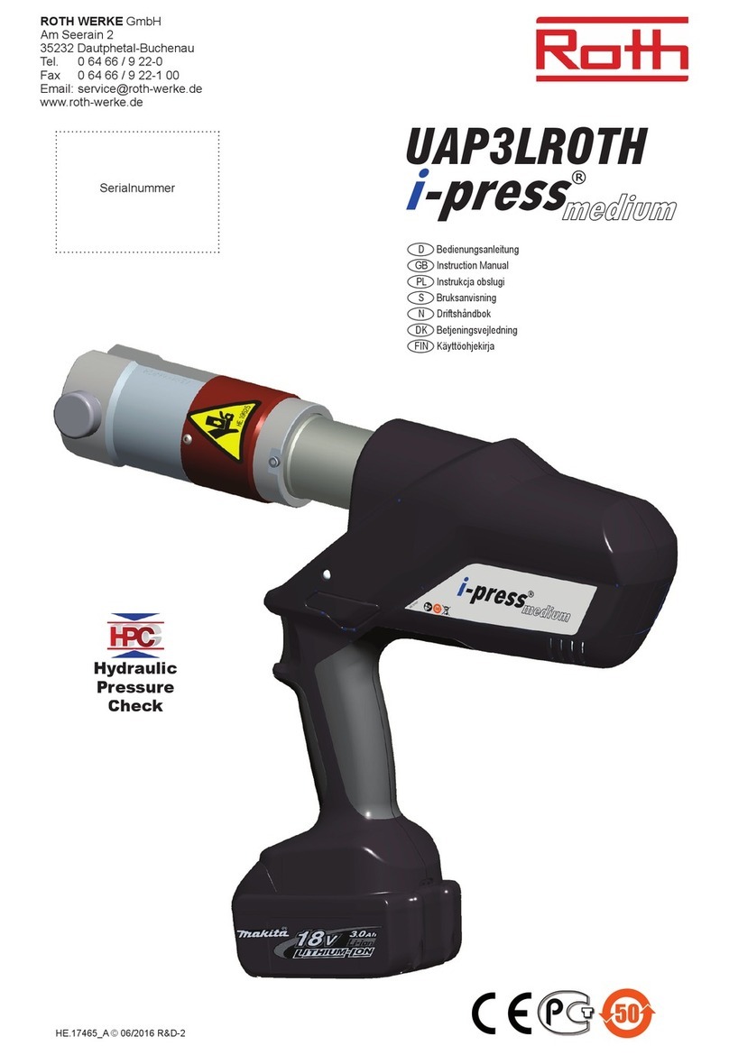 Roth i-press medium UAP3LROTH instruction manual