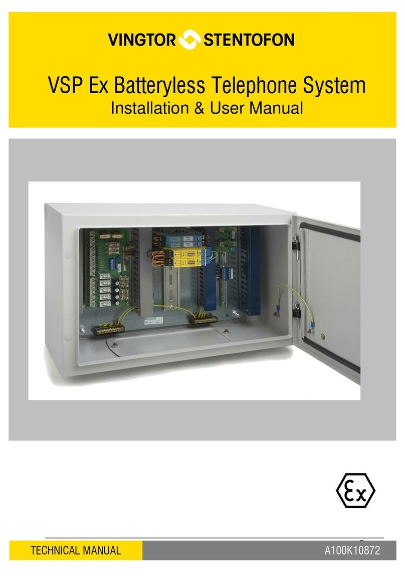 Vingtor Stentofon VSP Series Instruction Manual