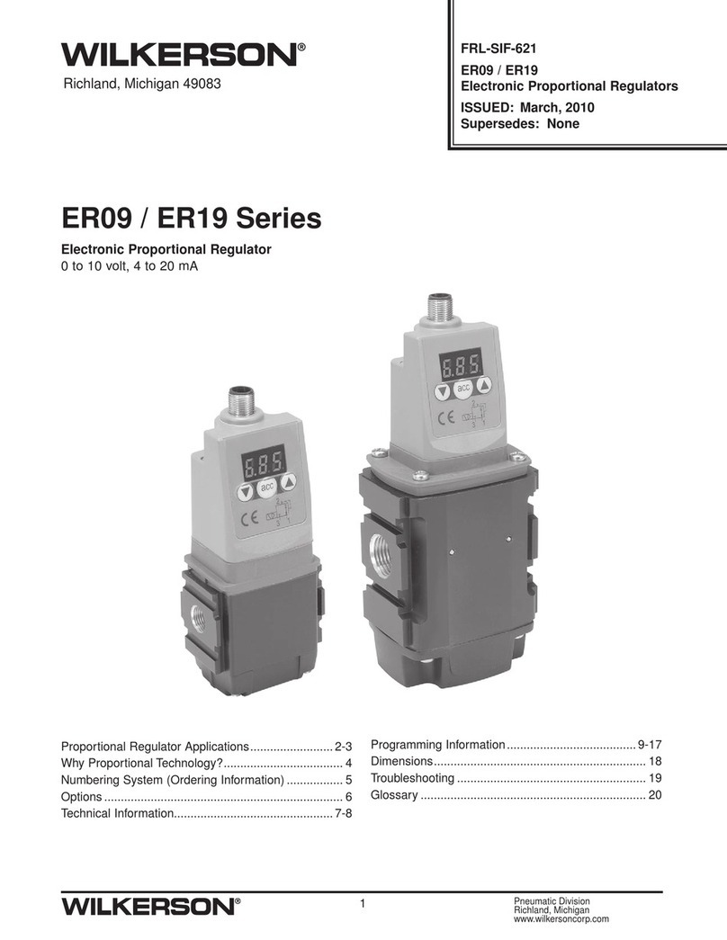 Wilkerson ER09 Series technical information