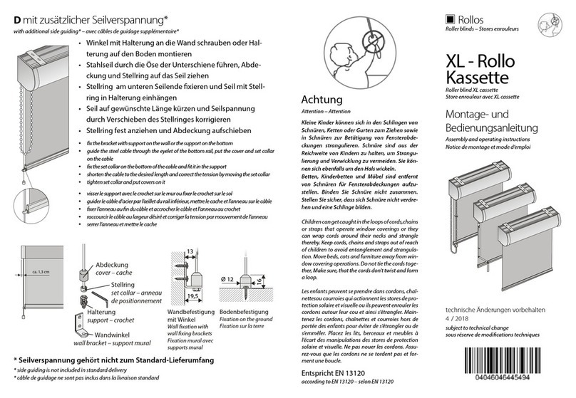 Rollos XL Cassette Assembly and operating instructions