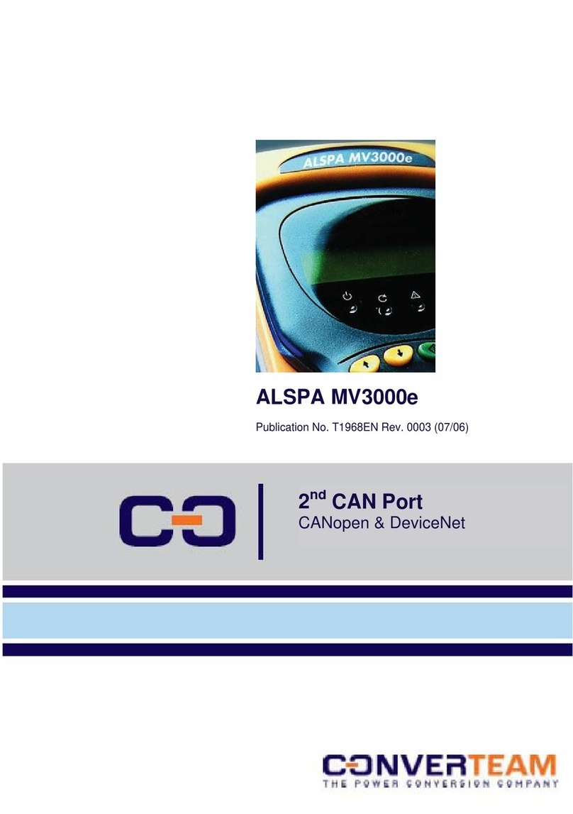 Converteam ALSPA MV3000e user manual