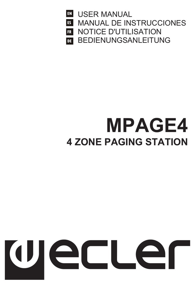 Ecler MPAGE4 User manual