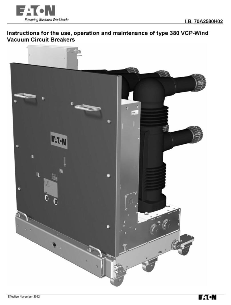 Eaton 380 VCP-Wind Instructions for the Use, Operation and Maintenance Eaton 380 VCP-Wind Instructions for the Use, Operation and Maintenance