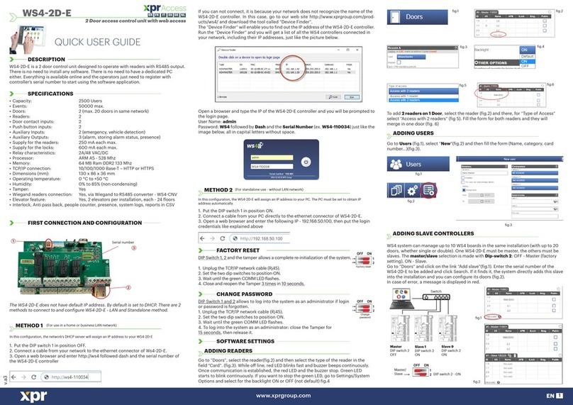 xpr WS4-2D-E Quick user guide
