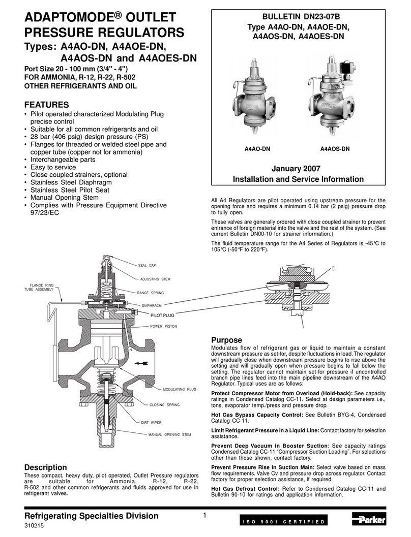 Parker ADAPTOMODE Series Installation and Service Information
