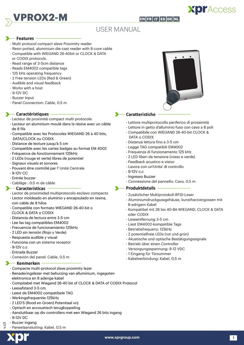 xpr VPROX2-M user manual