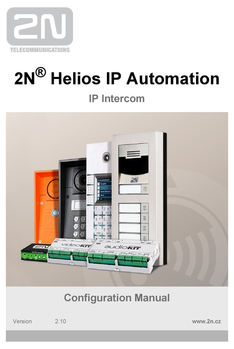 2N Helios IP Automation Instruction sheet 2N Helios IP Automation Instruction sheet