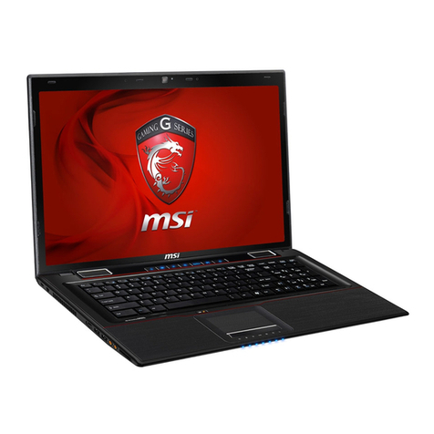 MSI GE70 MS-1756 Disassembly guide