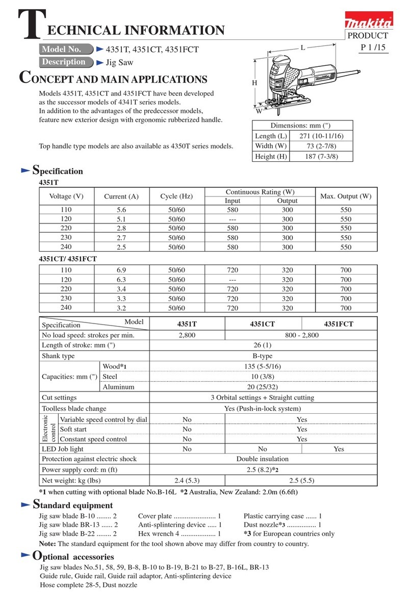 Makita 4351CT Manual