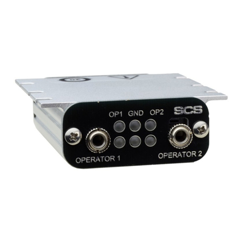 SCS CTC337 Installation and operating instructions