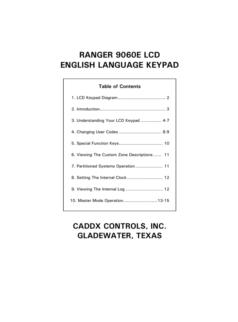 CADDX RANGER 9060E manual