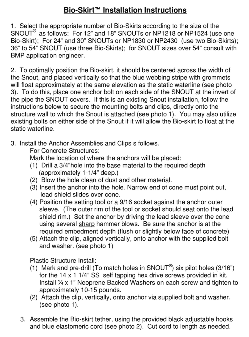 BMP Bio-Skirt User manual