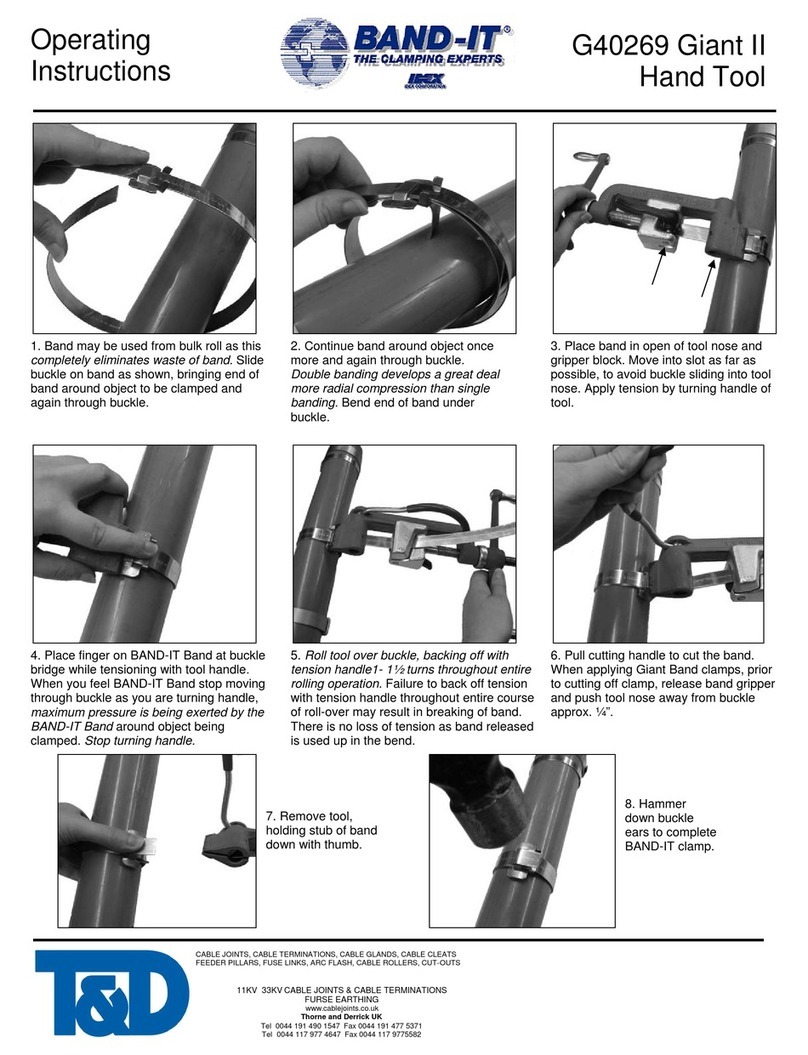 Band-it G40269 Giant II operating instructions
