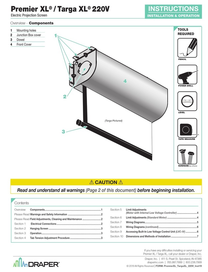 Draper Premier XL 220 User manual
