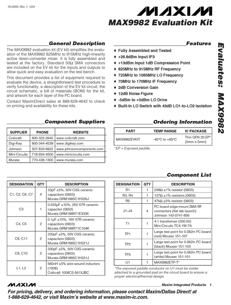 Maxim MAX9982 User manual