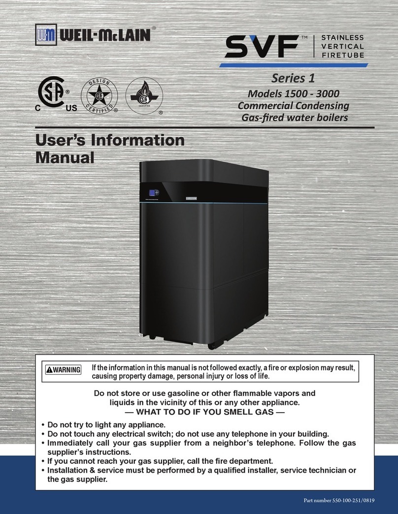 Weil-McLain SVF 1500-3000 Series User's information manual Weil-McLain SVF 1500-3000 Series User's information manual