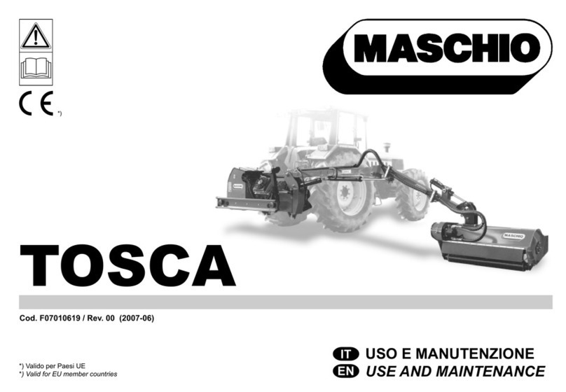 Maschio TOSCA Series Use and maintenance