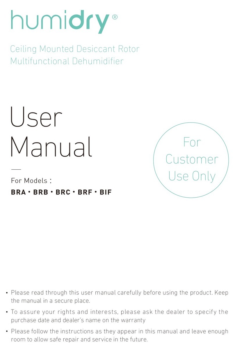 Altrason Humidry BRA Series user manual