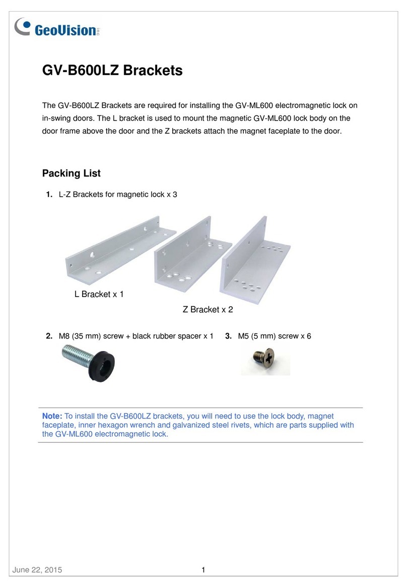 GeoVision GV-B600LZ User manual