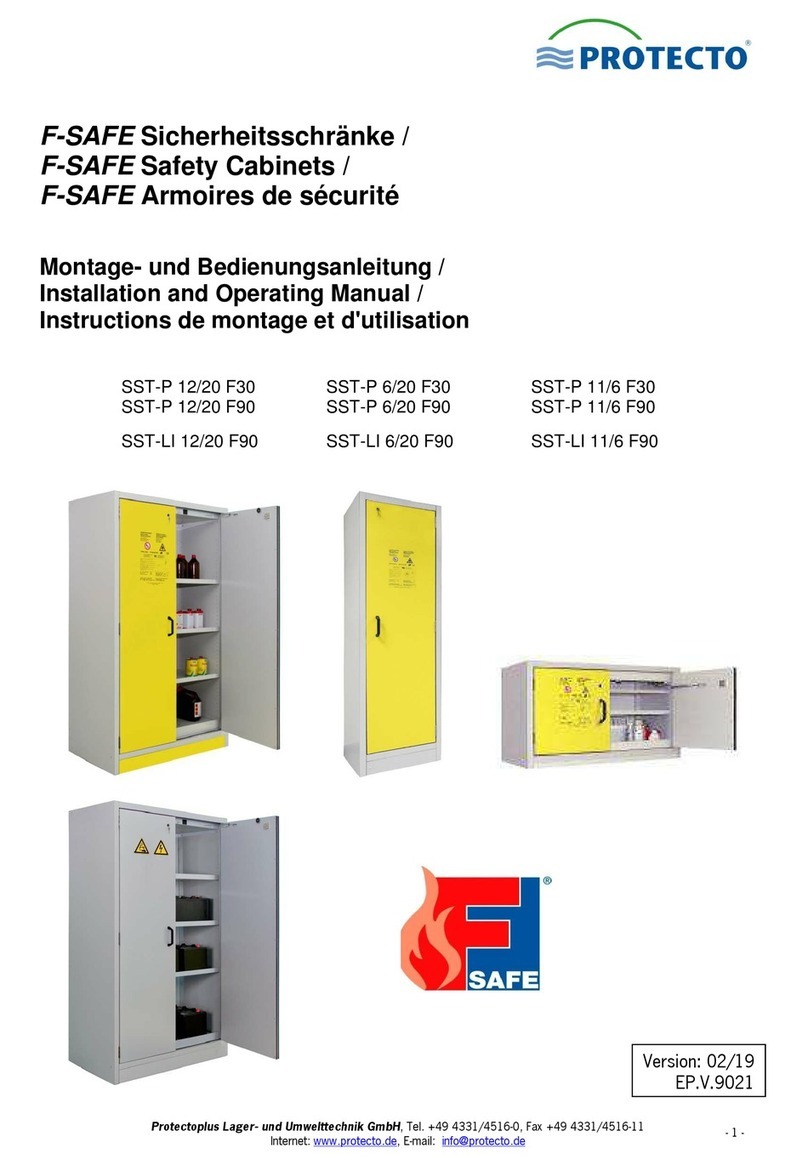 Protecto F-SAFE Series Installation and operating manual