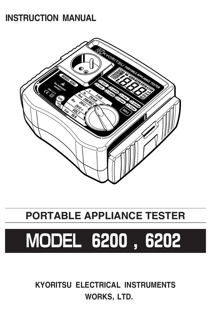 Kyoritsu Electrical Instruments Works, Ltd. 6200 instruction manual