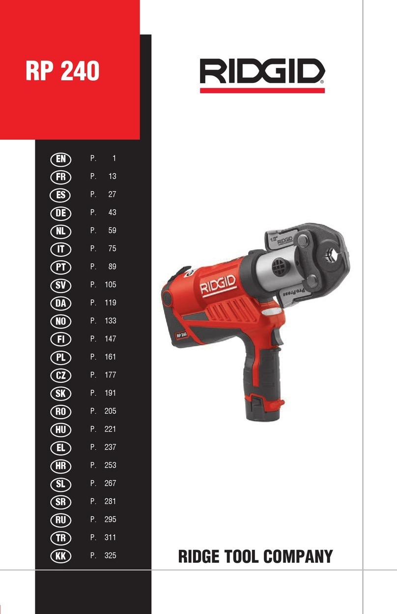 RIDGID RP 240 User manual