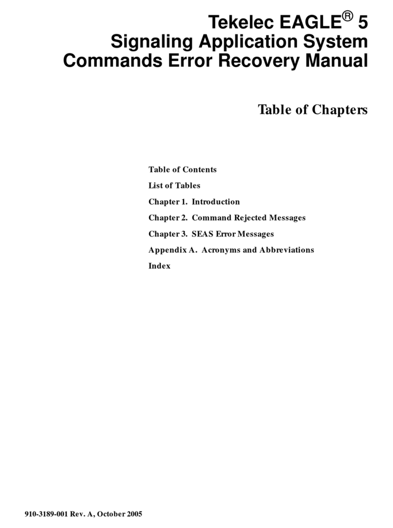 Tekelec EAGLE 5 User manual