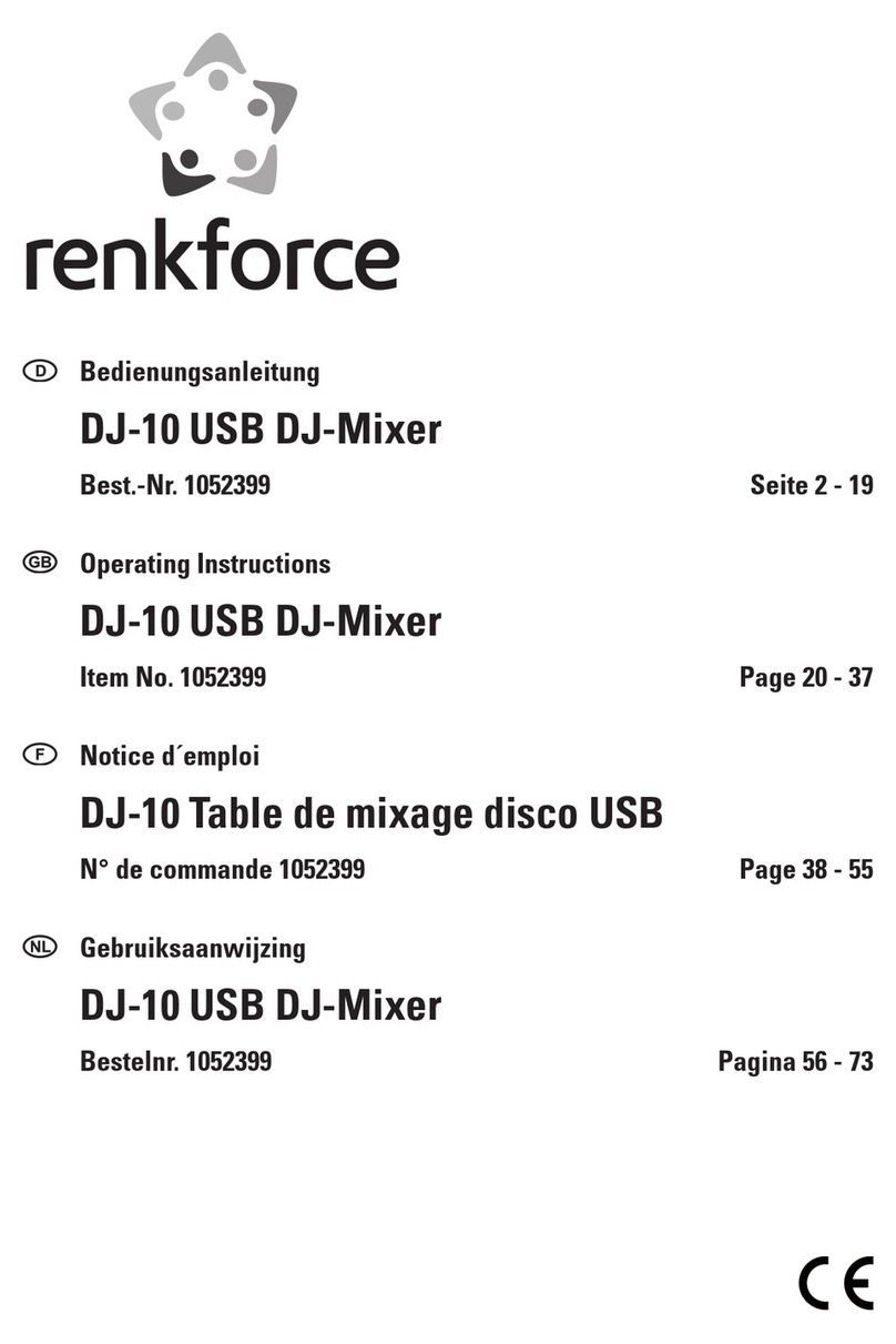 Renkforce DJ-10 User manual