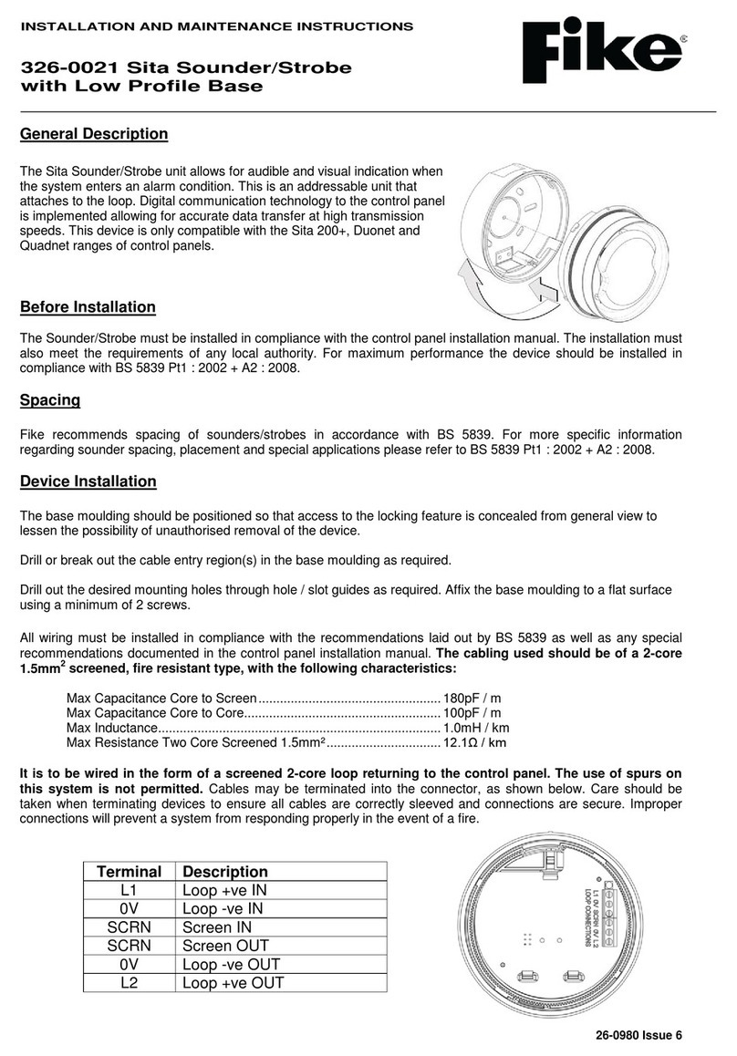 Fike 326-0021 Installation and maintenance instructions