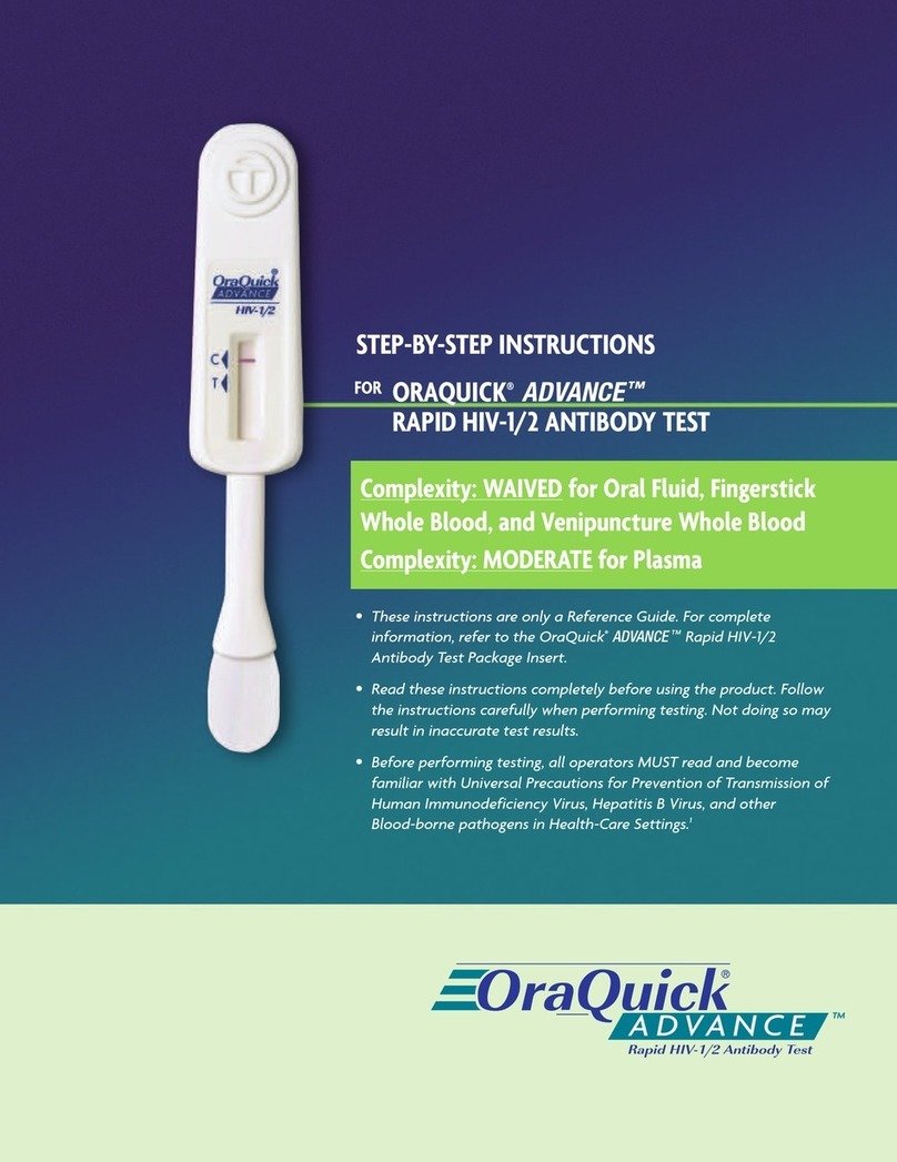OraQuick ADVANCE HIV-1/2 User manual