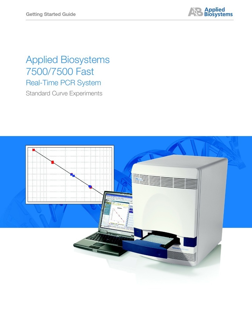Applied Biosystems 7500 User manual Applied Biosystems 7500 User manual
