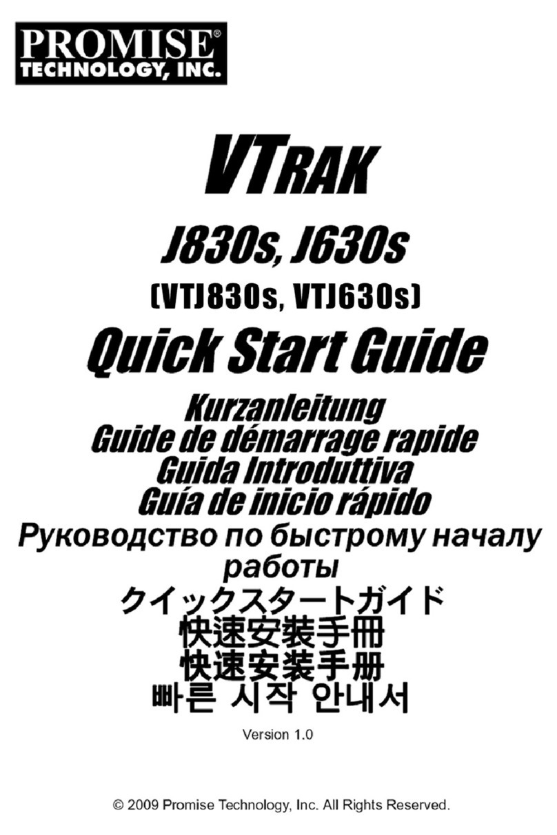 Promise VTrak J830s quick start guide