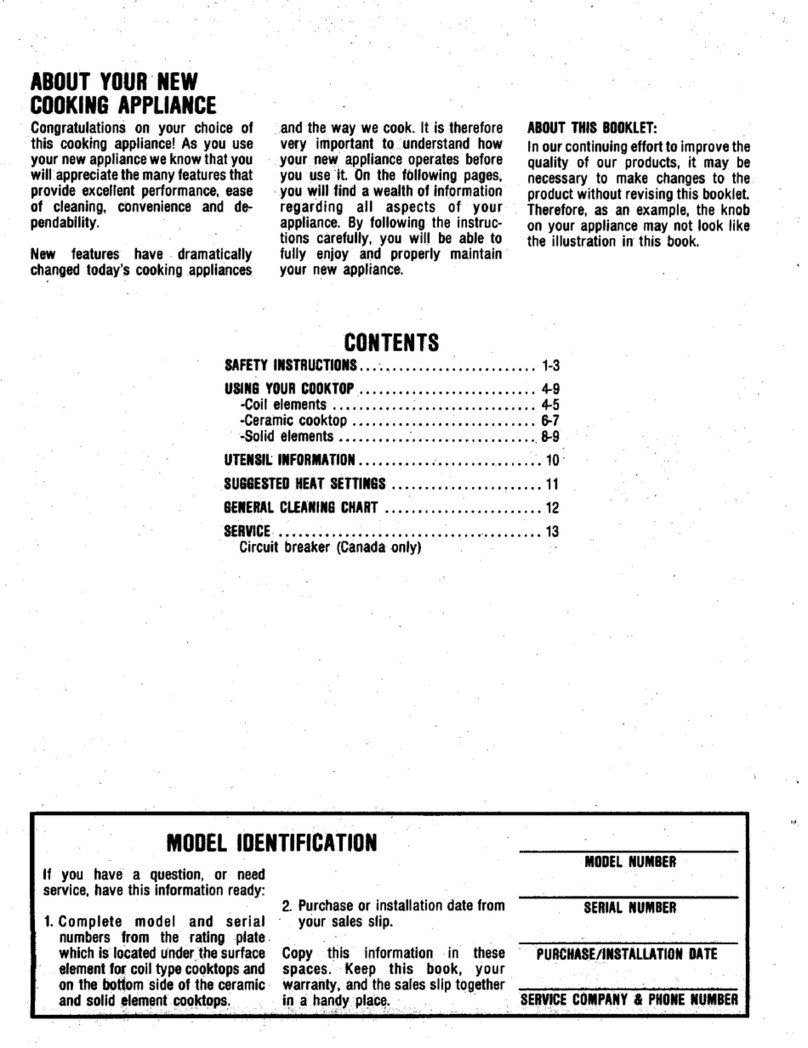 Magic Chef 88LK-6 Use and care guide