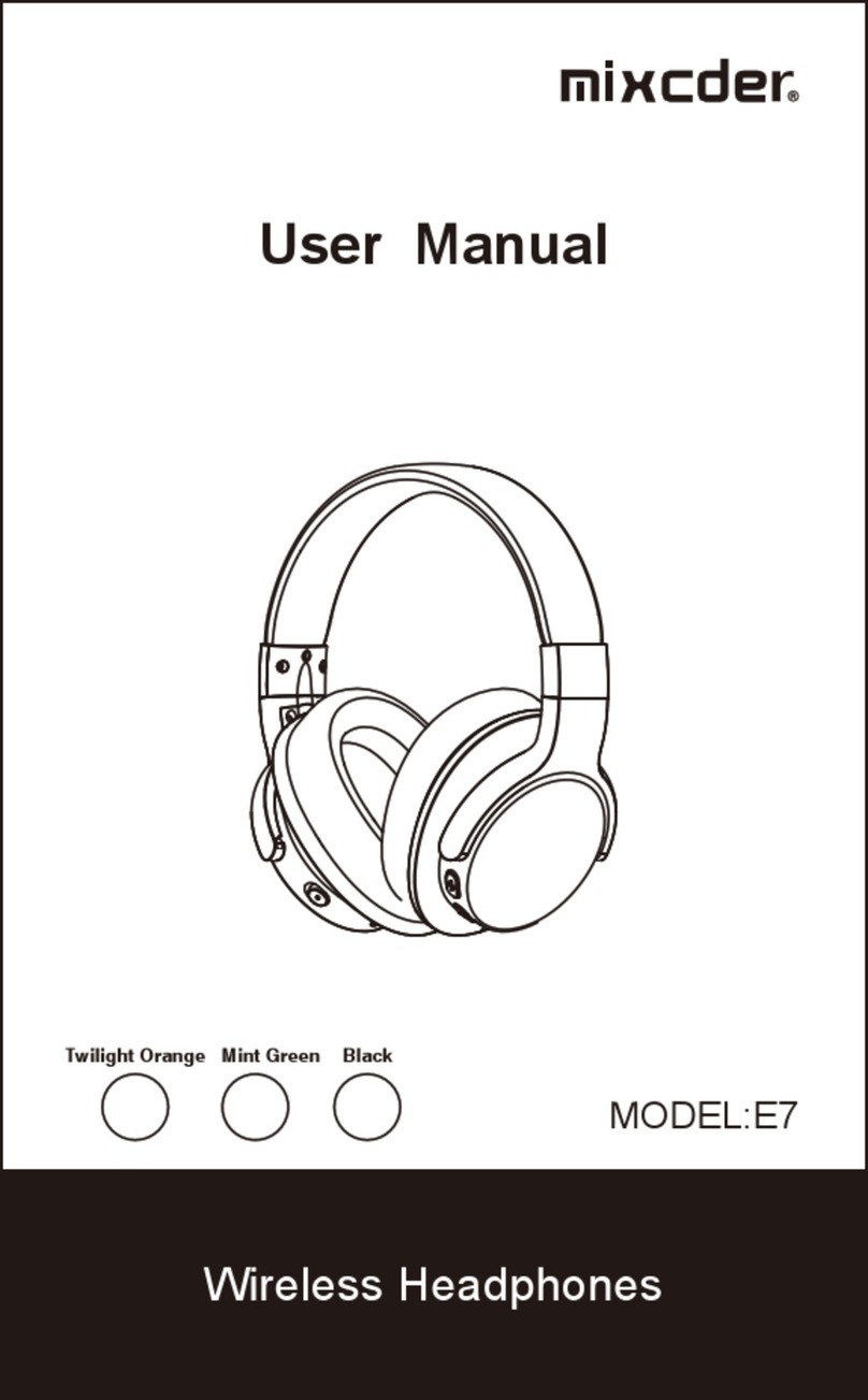 Mixcder E7 User manual Mixcder E7 User manual