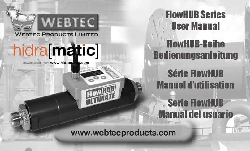WEBTEC FlowHUB Series User manual