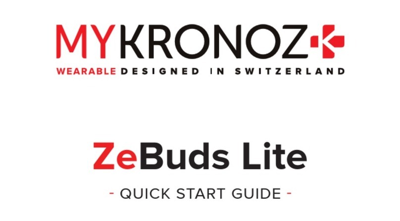 MyKronoz ZeBuds Lite quick start guide