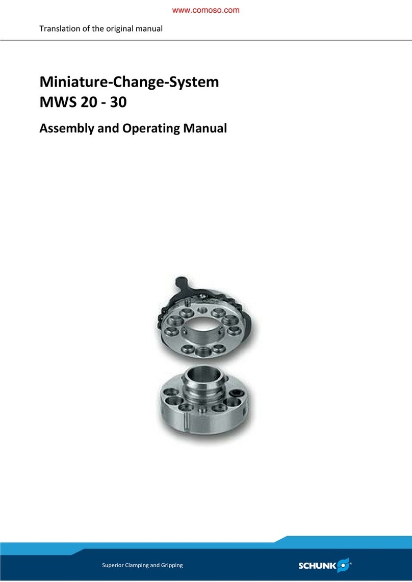 SCHUNK MWS 20 Assembly and operating manual
