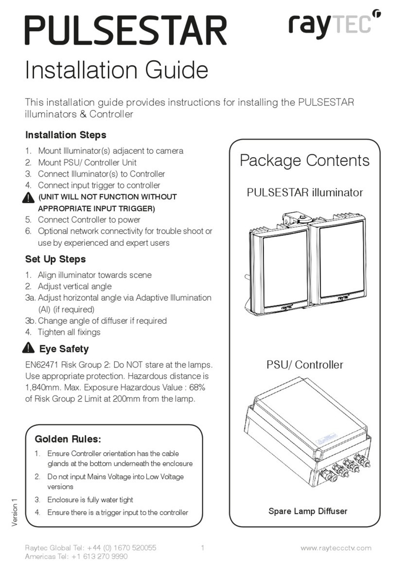 Raytec PULSESTAR Series installation guide