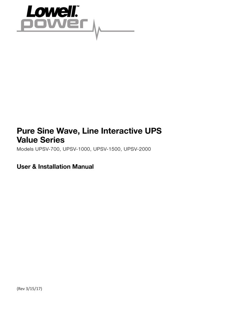 Lowell power Value Series Guide Lowell power Value Series Guide